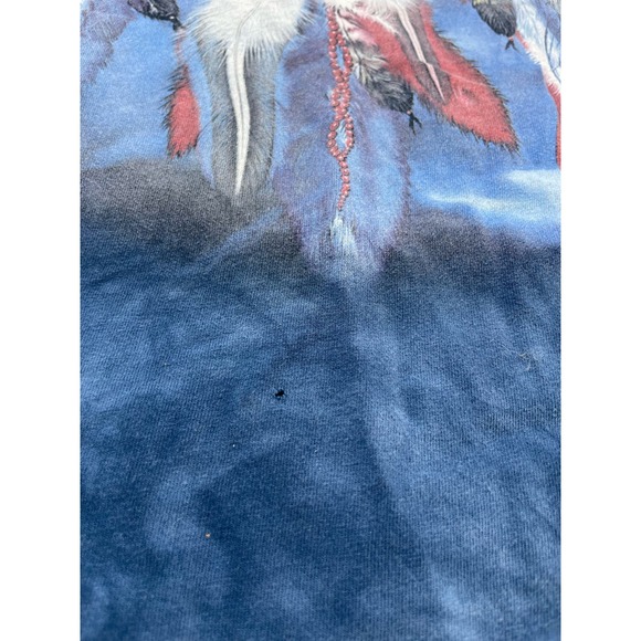 Vintage Style Dream Catcher with Eagle Native American Blue TShirt- Size M - Picture 4 of 5